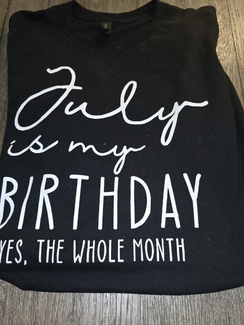 July Birthday Sz. 2xl Unisex Black Tshirt